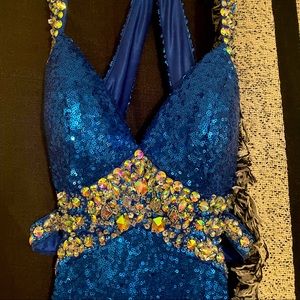 Royal Blue Faviana Prom Dress- Size 0